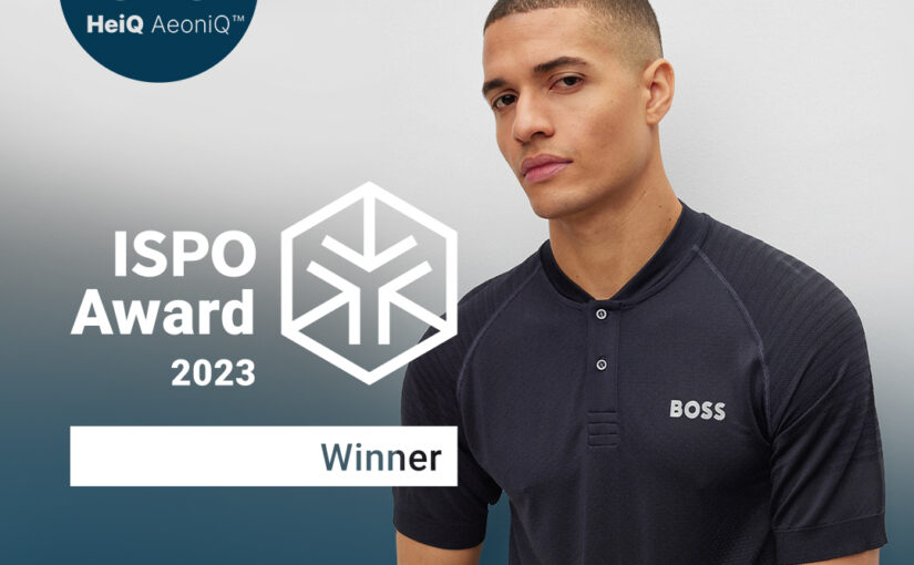 Eerste kledingstuk gemaakt met HeiQ AeoniQ™ wint ISPO Award 2023